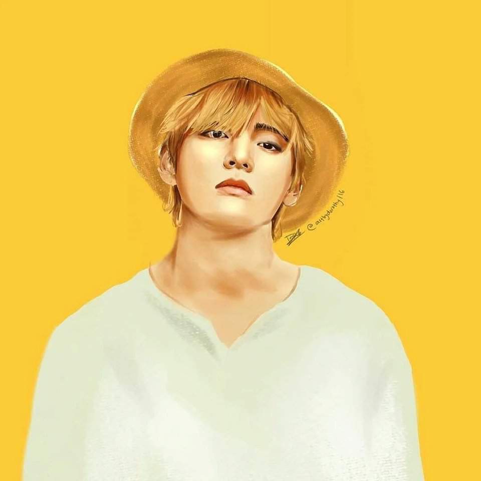 Kim Taehyung Was So Blown Away By This Fan’s Painting Of Him | Kim