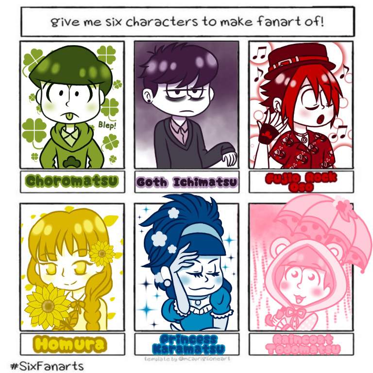 #SixFanarts Osomatsu-san Characters | Osomatsu-san Amino