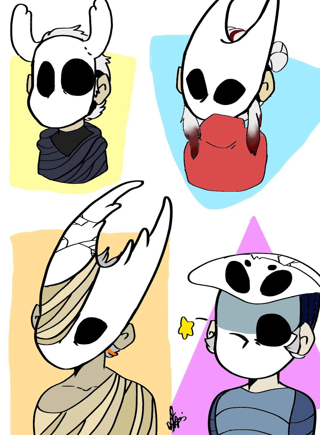 Fanart Os Personagens De Hollow Knight Só Um Pouco Diferentes♠