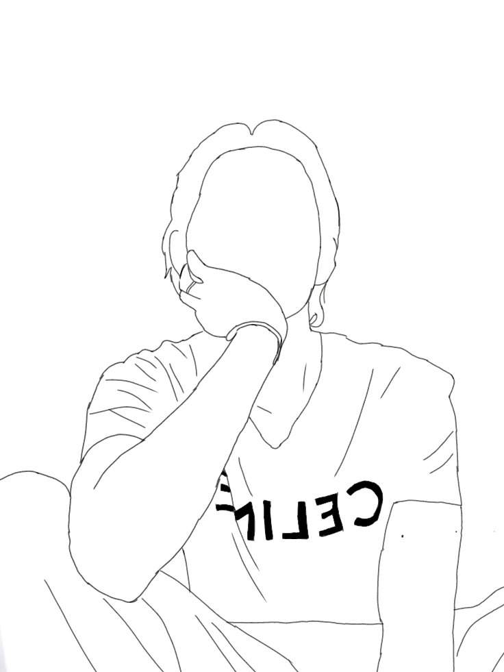 bts v line art