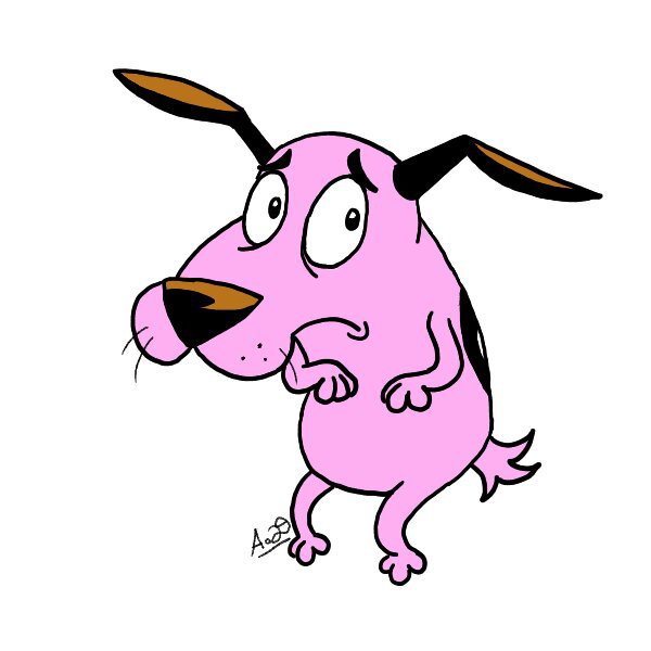 courage the cowardly dog drawing