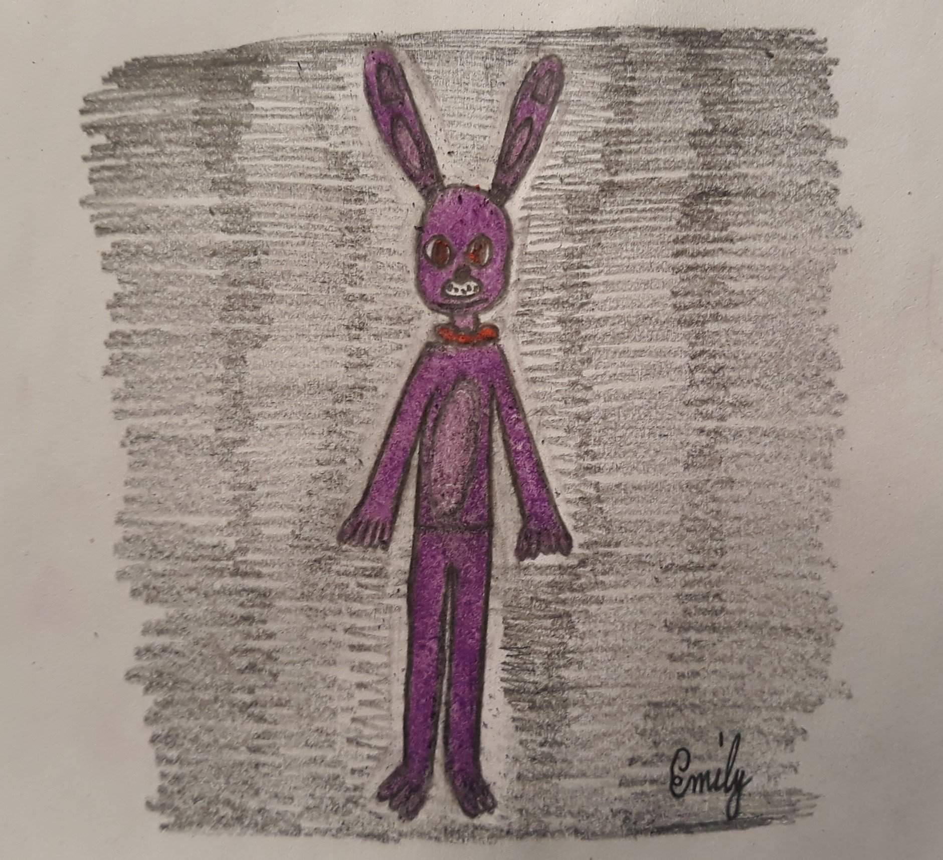 Bonnie From Fnaf 1 Without Guitar Art By Emily Five