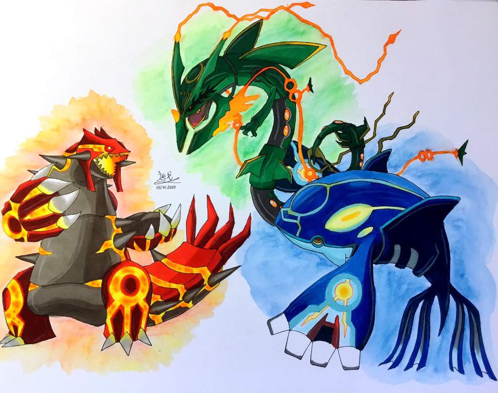 Dibujo De Los Legendarios De Hoenn Pok Mon En Espa Ol Amino