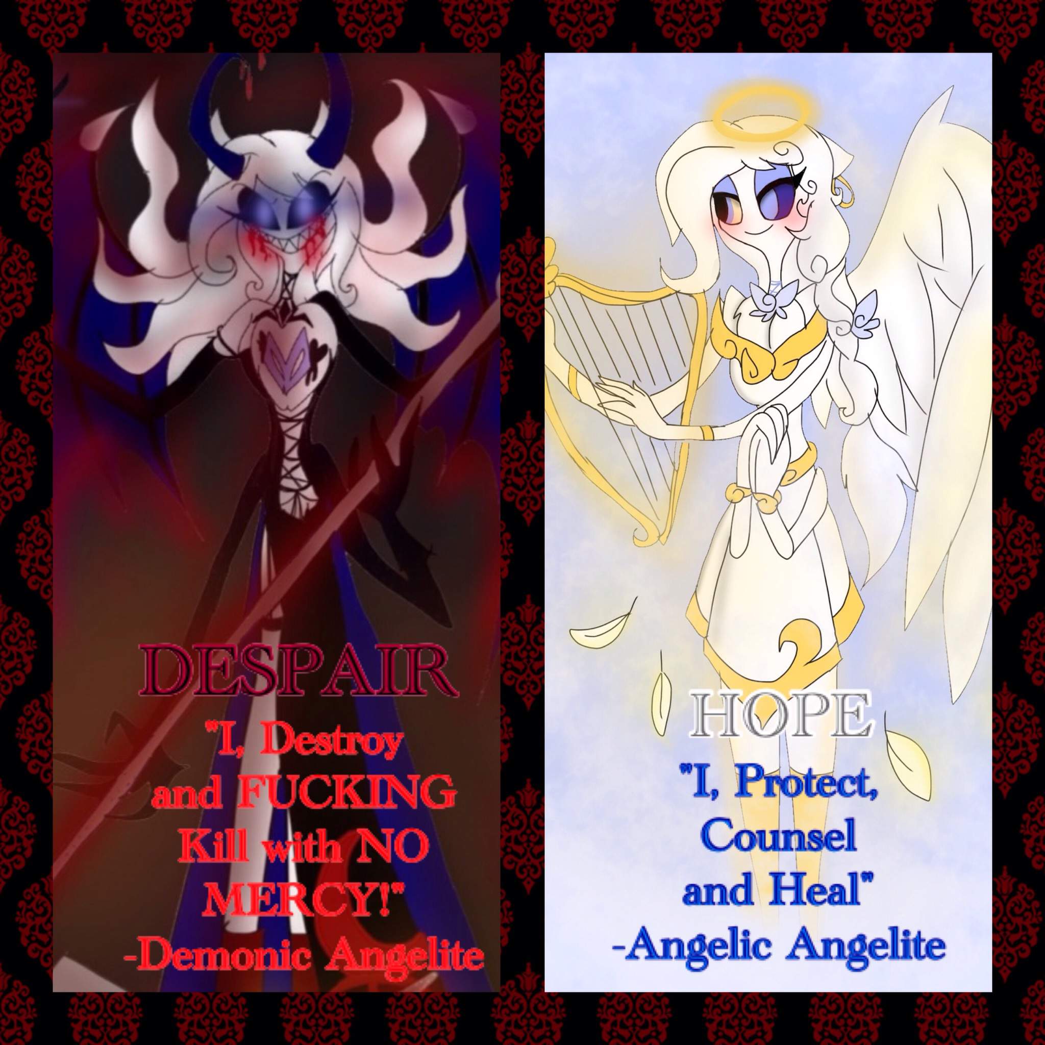 Angelic And Demonic Angelite Azure Wiki Hazbin Hotel Amino