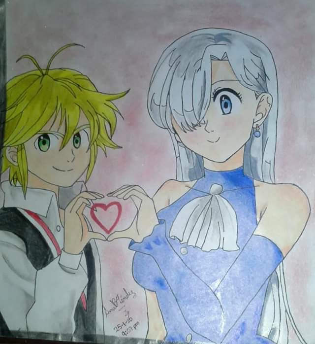 Featured image of post Como Dibujar A Meliodas Y Elizabeth A esta peque a rese a de un manga bastante famoso creado por nakaba suzuki