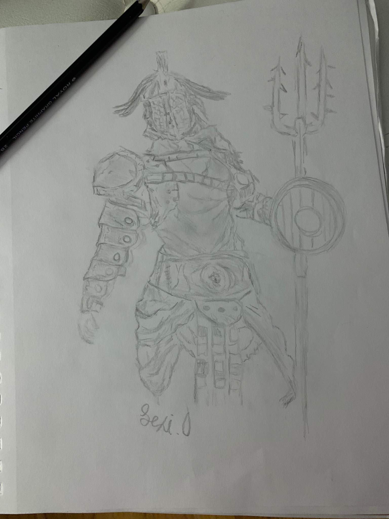 gladiator drawing