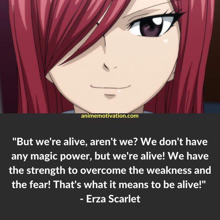 fairy tail quotes erza