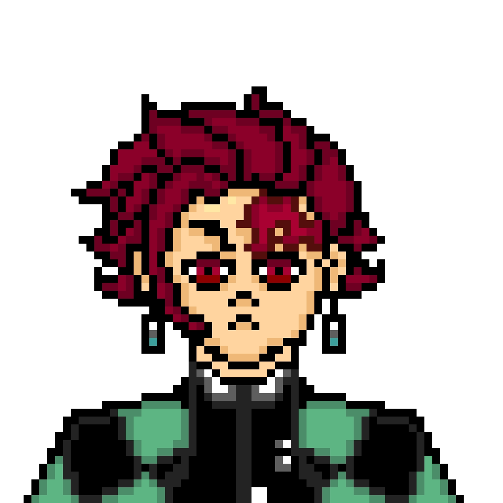 Pixel Art De Tanjiro Kimetsu No Yaiba Anime Amino The Best Porn Website