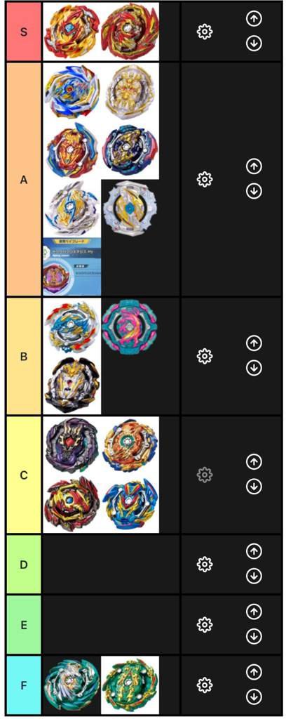beyblade list with pictures