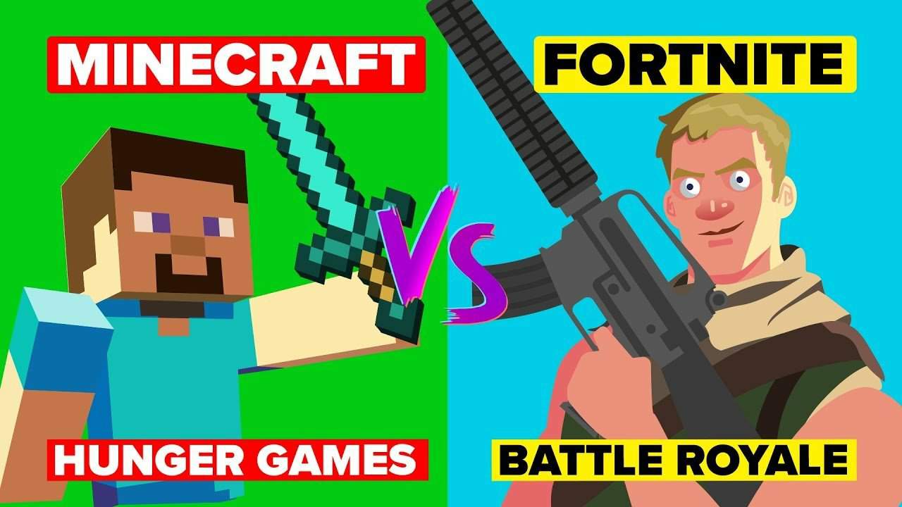 Fortnite Vs Minecrraft Minecraft Vs Fornite Guerra De Juegos Fortnite Espanol Amino