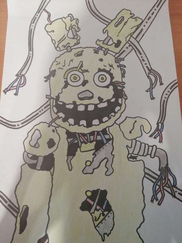 Dibujo de springtrap FNaF Amino Español Amino