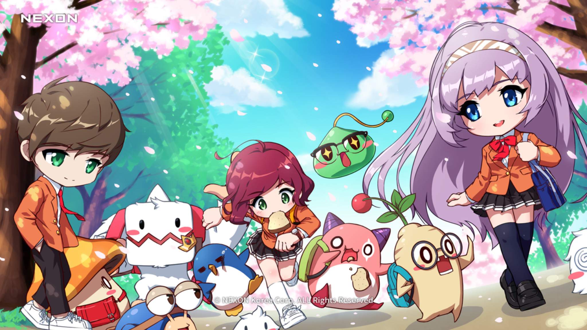 Login Background Spring Maplestory Amino