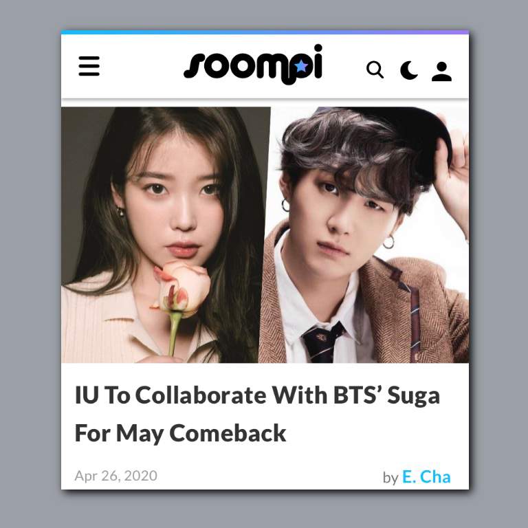 [NEWS] BTS Suga and IU collaboration Song Coming in May! | ARMY's Amino