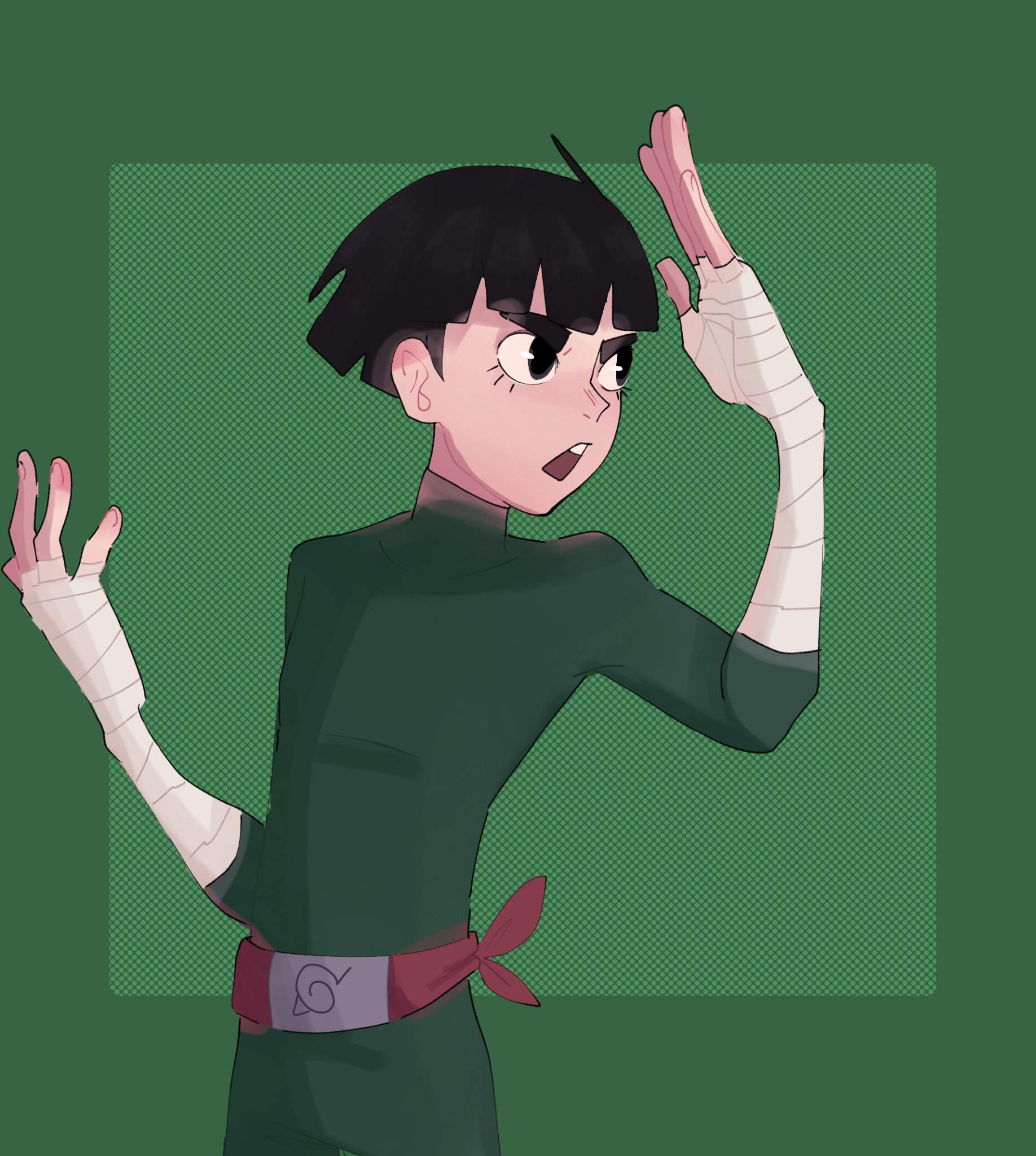 Rock lee drawing