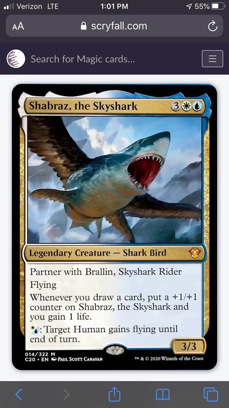 3x Shabraz Foil Near Mint MTG Commander 2020 C20 the Skyshark 014/322 