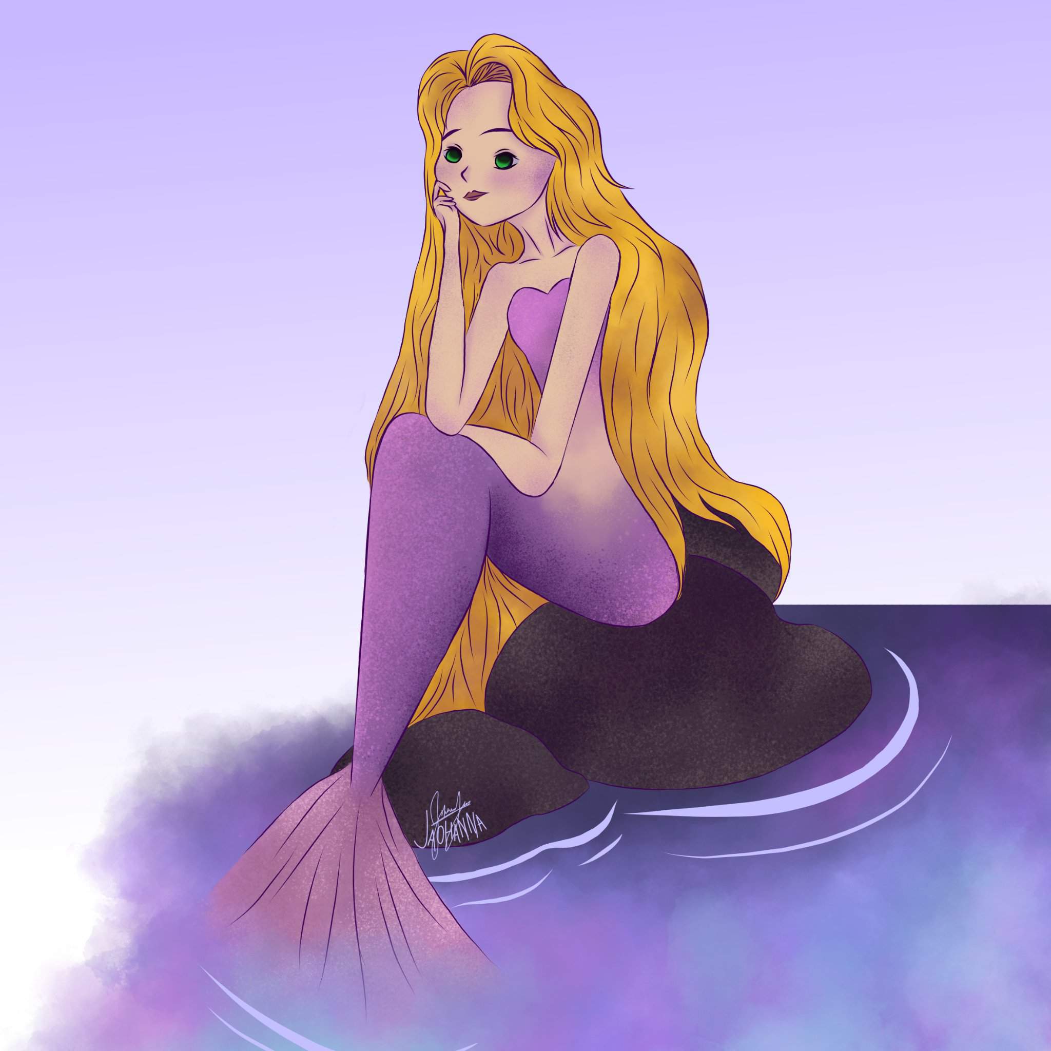 Rapunzel Fanart Mermaid Edition Disney Amino 9874