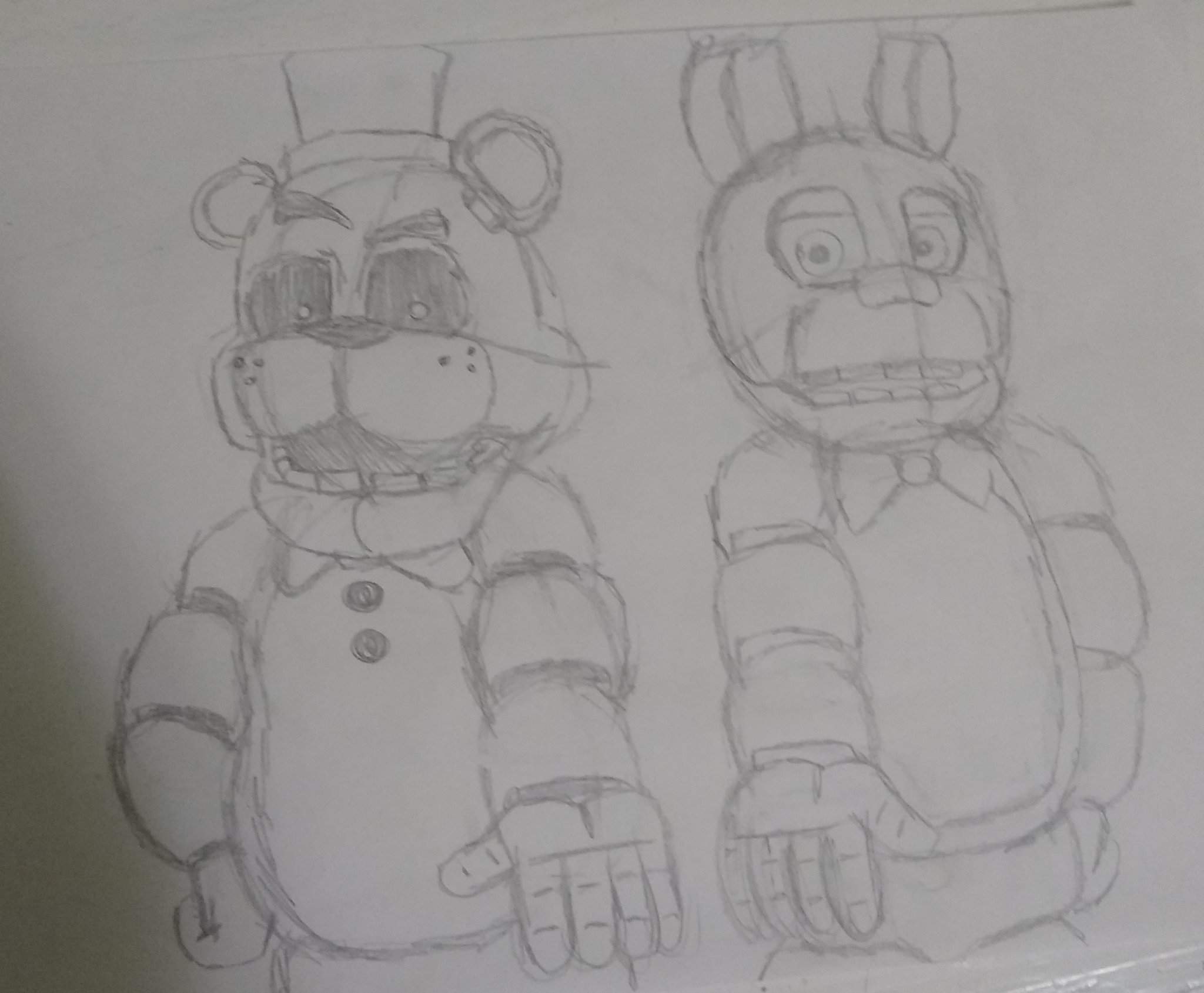 FAN ART DE FREDBEAR Y SPRINGBONNIE FNaF Amino Español Amino