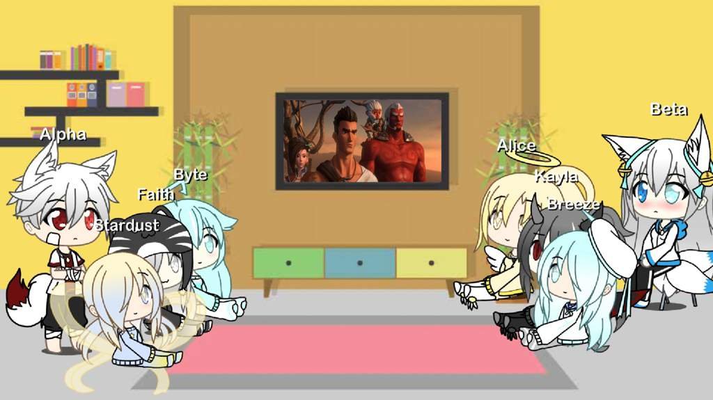 Watching movie. | Gacha-Life Amino