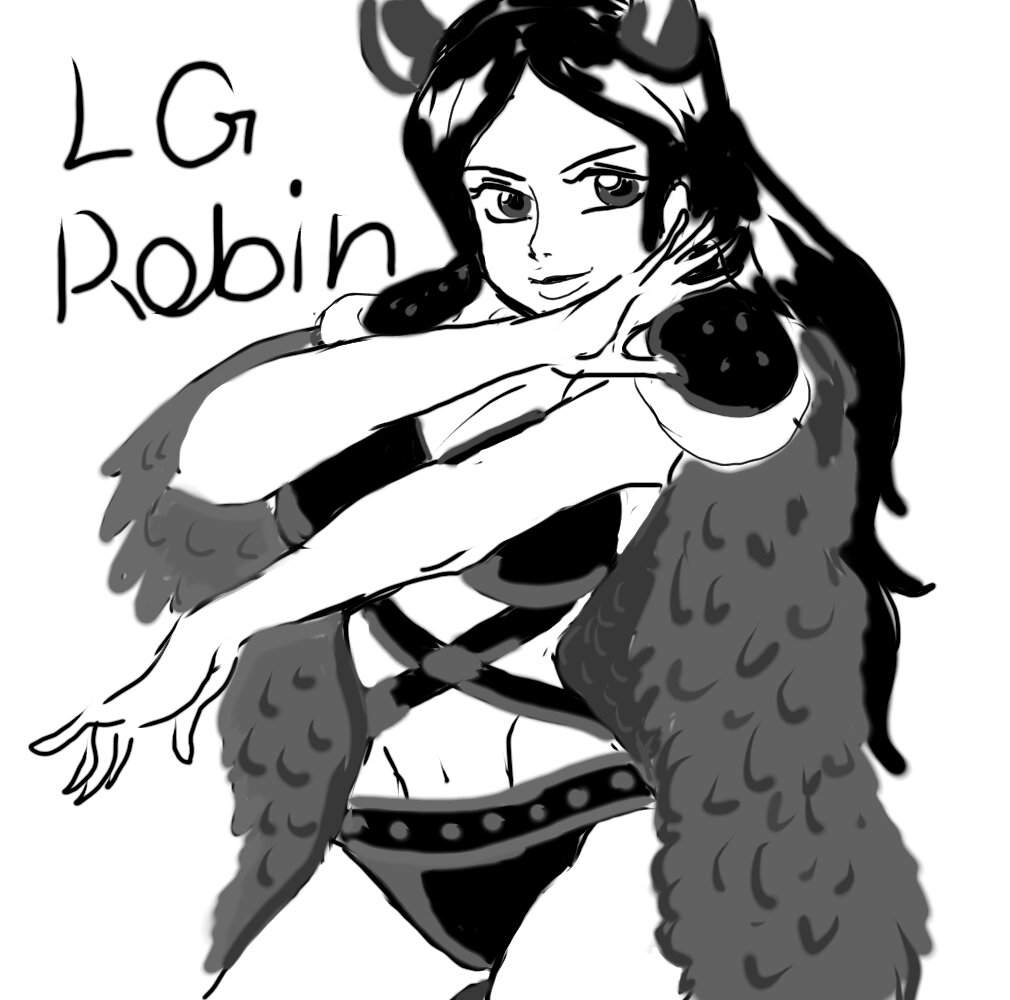 This Is A Simple Drawing I Ve Made Of Robin In Her New Outfit In The Latest Manga One Piece Amino