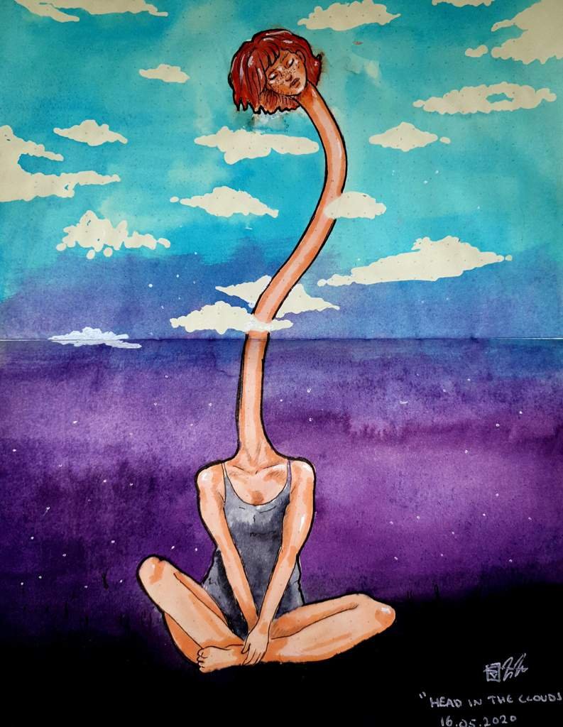 Head in the clouds. | Art Amino