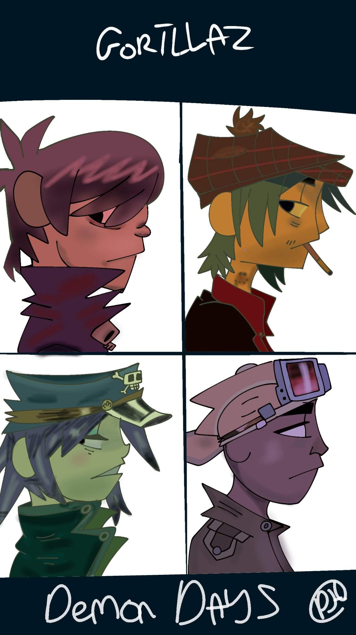 gorillaz demon days album cover