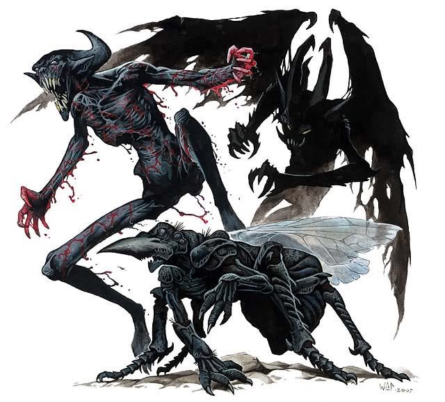 And assortment of demon/shadow monsters.