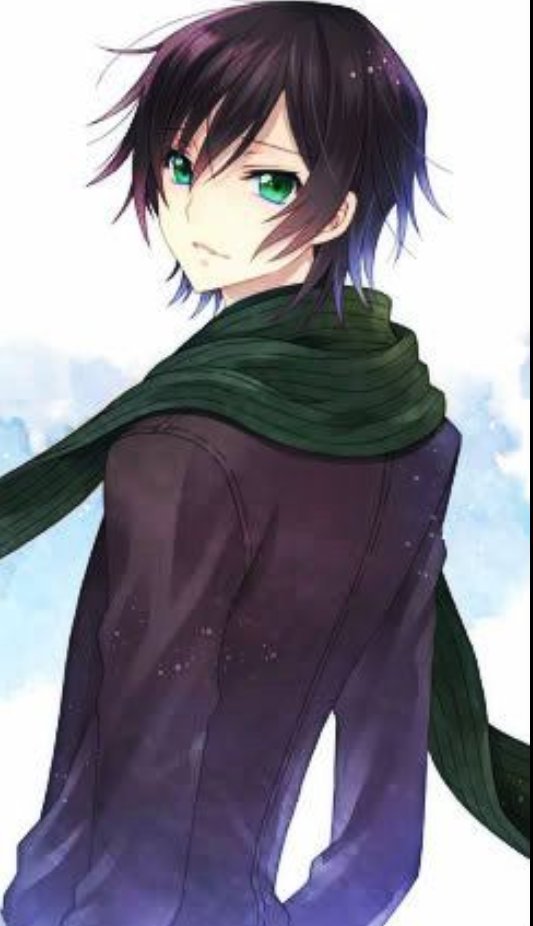 Black hair brown eyes anime boy