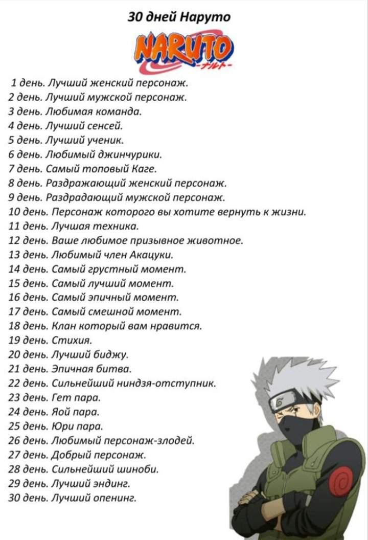 Все персонажи аниме наруто с именами и картинками на русском