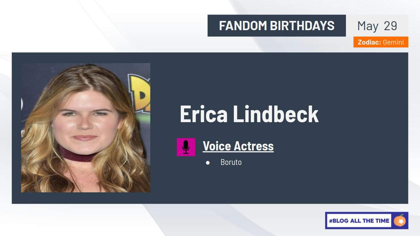 Happy Birthday, Erica Lindbeck (2020) | Anime Amino