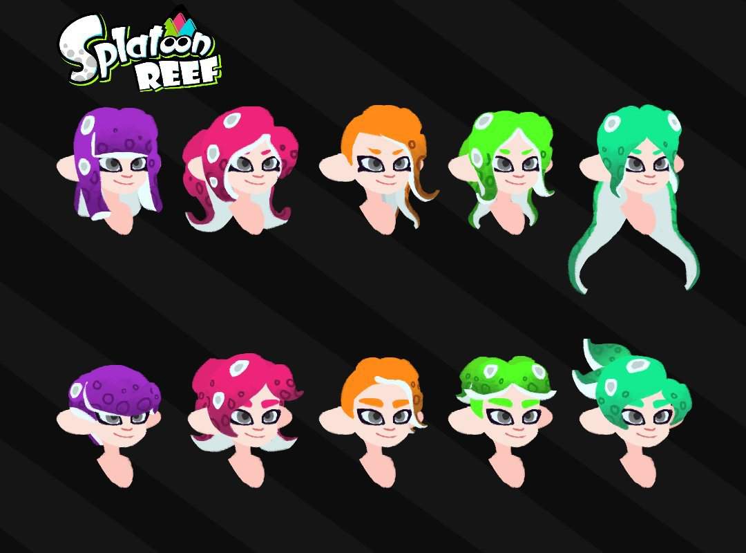 As octolings adapt to the inkling culture, they started new trending hairst...