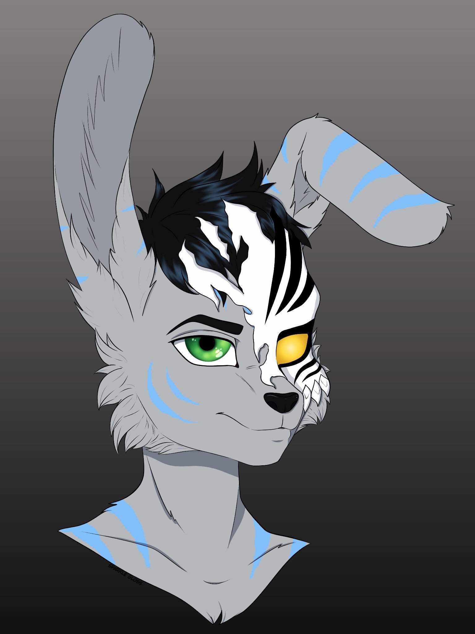 Finished headshot comm | Furry Amino