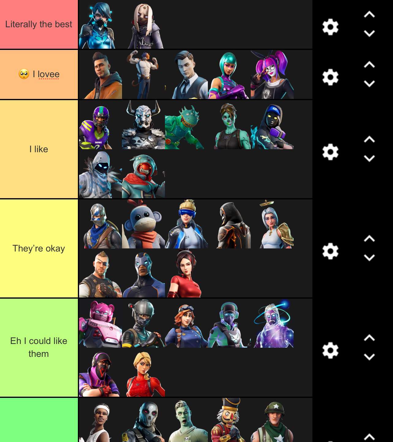 Im Currently Making A Tier List Fortnite Battle Royale Armory Amino