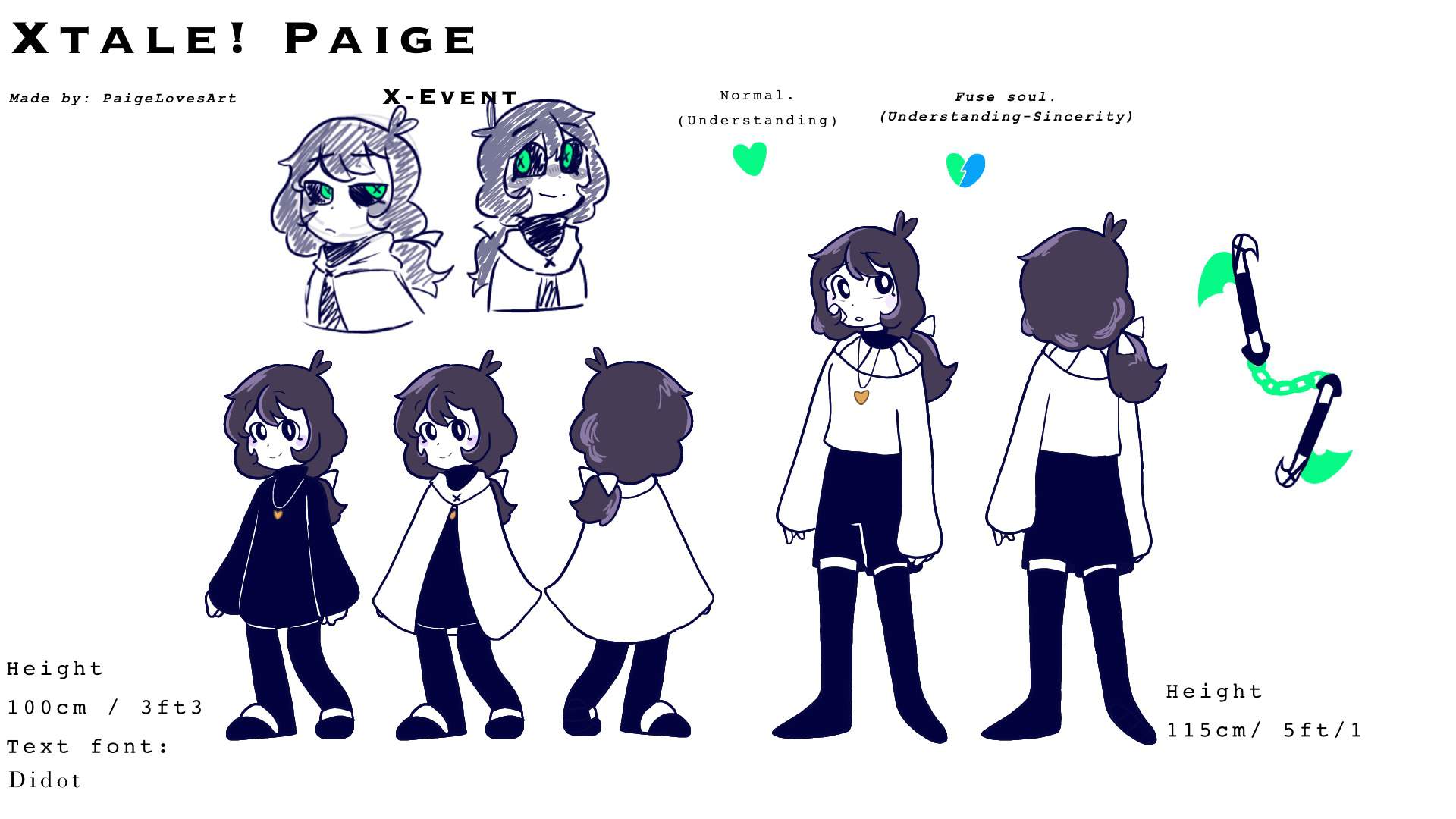 My Character Ref. ! | Official Xtale/Underverse Amino