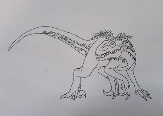 Mi Dibujo Del Indoraptor Jurassic Park Amino Amino