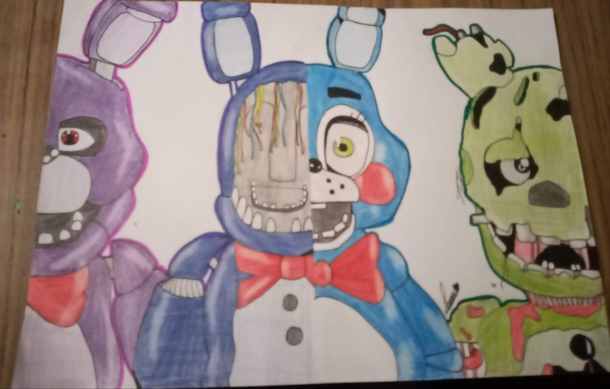 Dibujo de los Conejos D FNaF Amino Español Amino