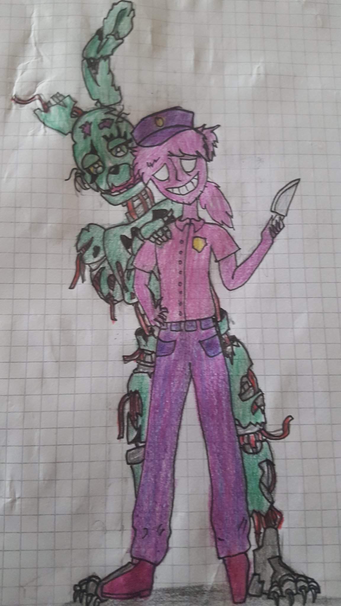 Purple Guy Spring Trap Five Nights At Freddys 🐻 Amino 2358