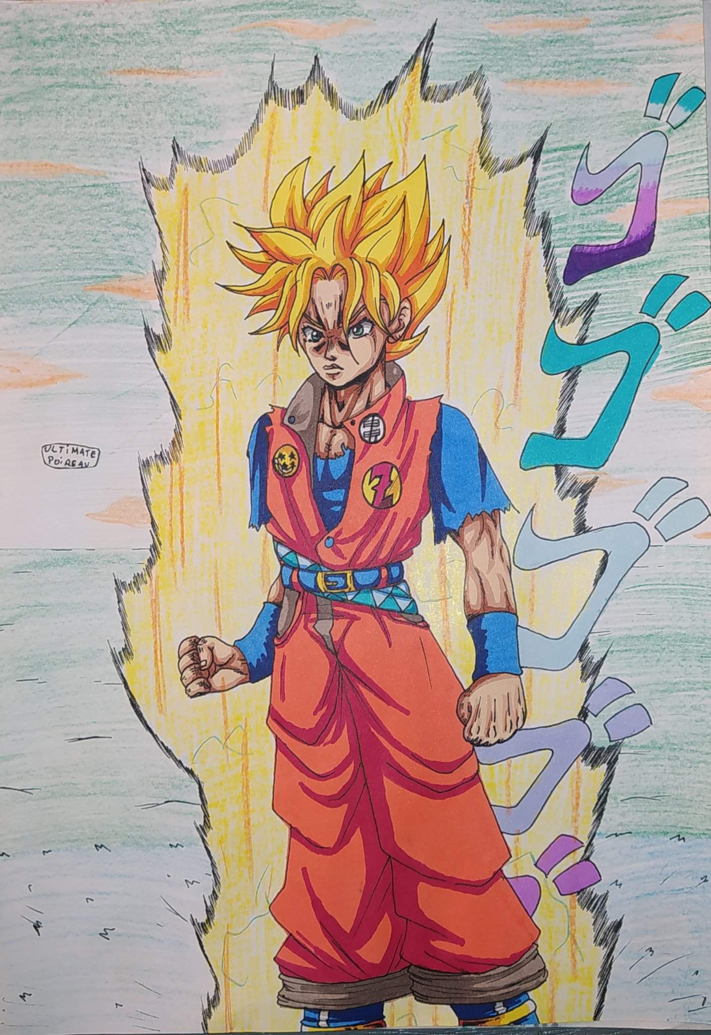 [dessin] Joku ! Goku Dans Le Style De Jojo's Bizarre Adventure 