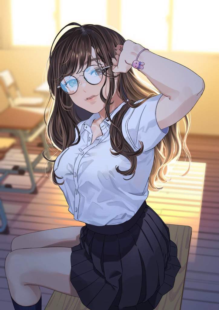 Cute high school anime girl~ | Anime Amino