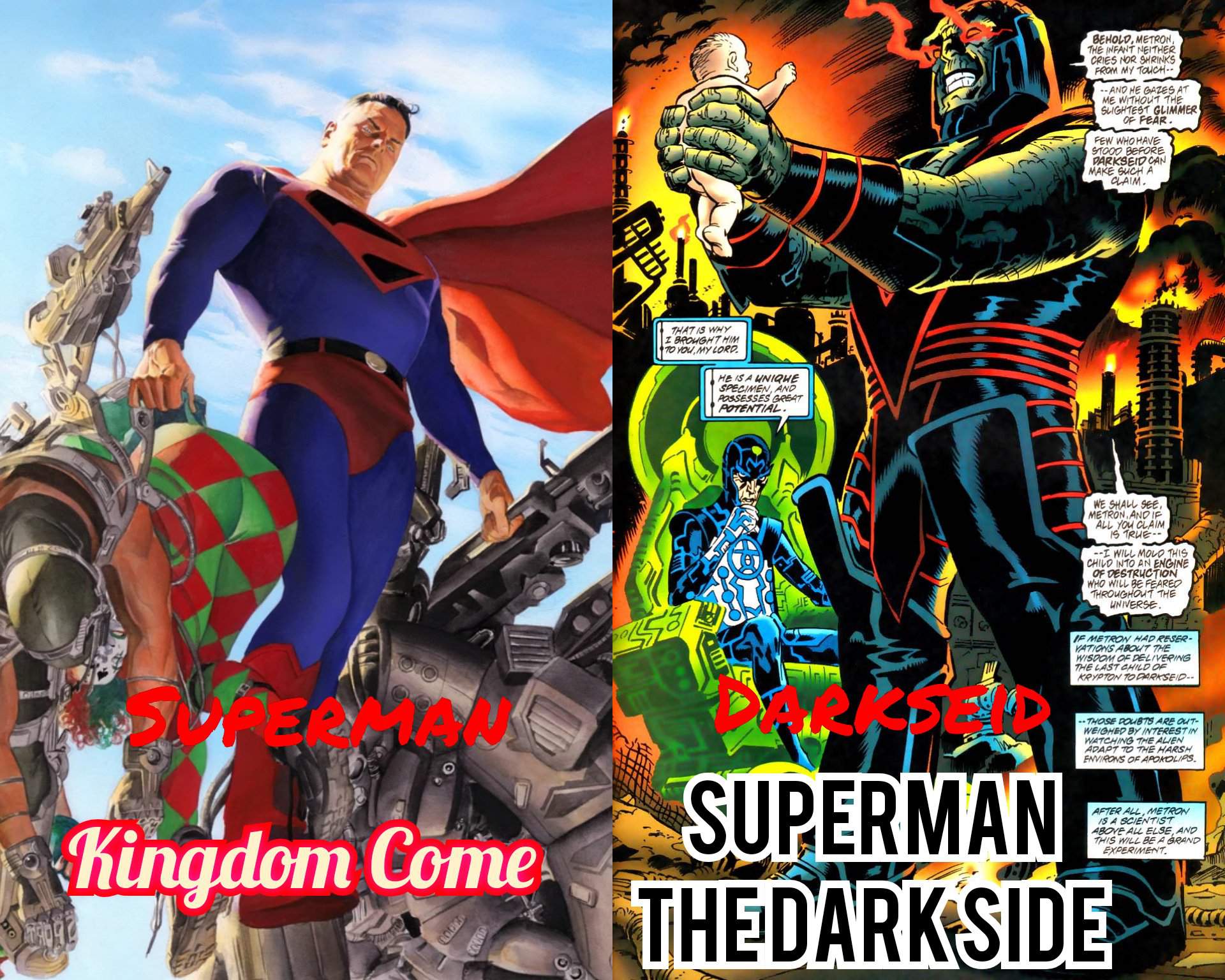 Superman (Kingdom Come) vs Darkseid (SM : TDS) | Battle Arena Amino Amino
