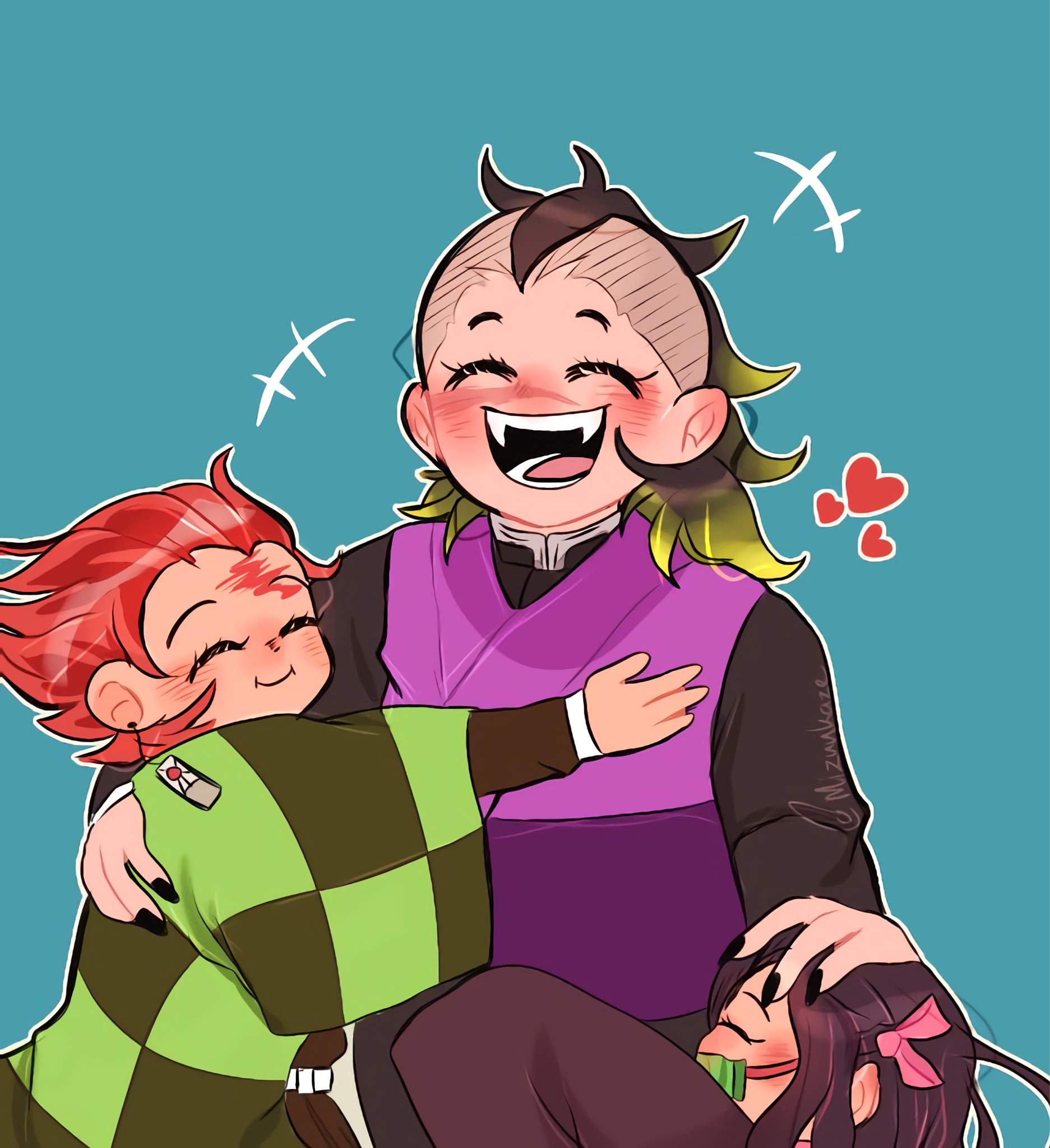 Hugs From The Kamados Demon Slayer Kimetsu No Yaiba Amino