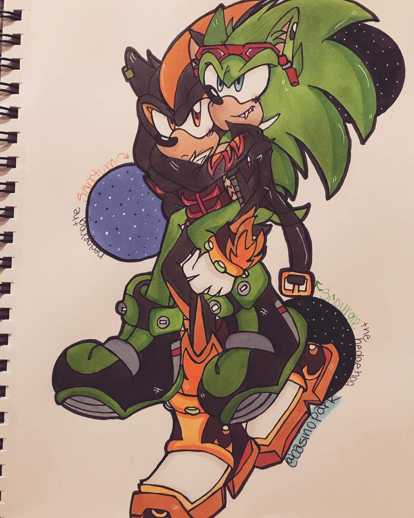 Scourge X Shadow ️ Sanctum Sonic The Hedgehog Amino