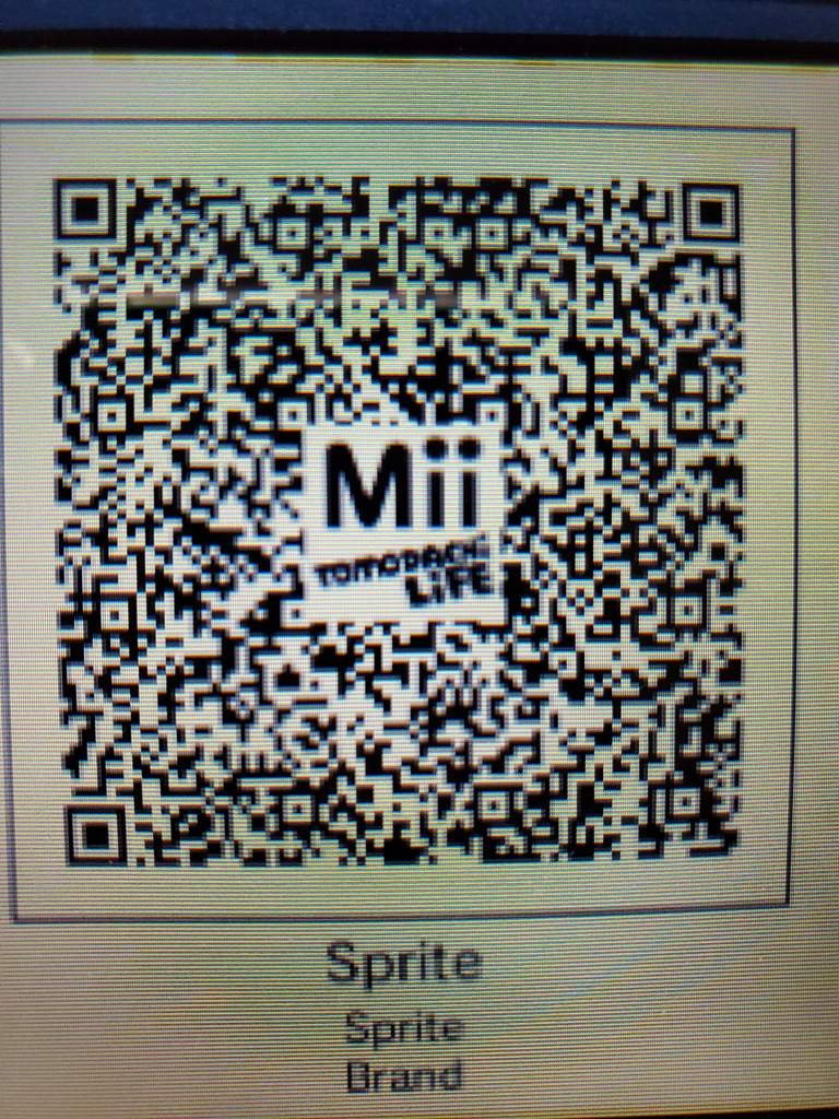 Sprite QR Code Tomodachi Life Amino
