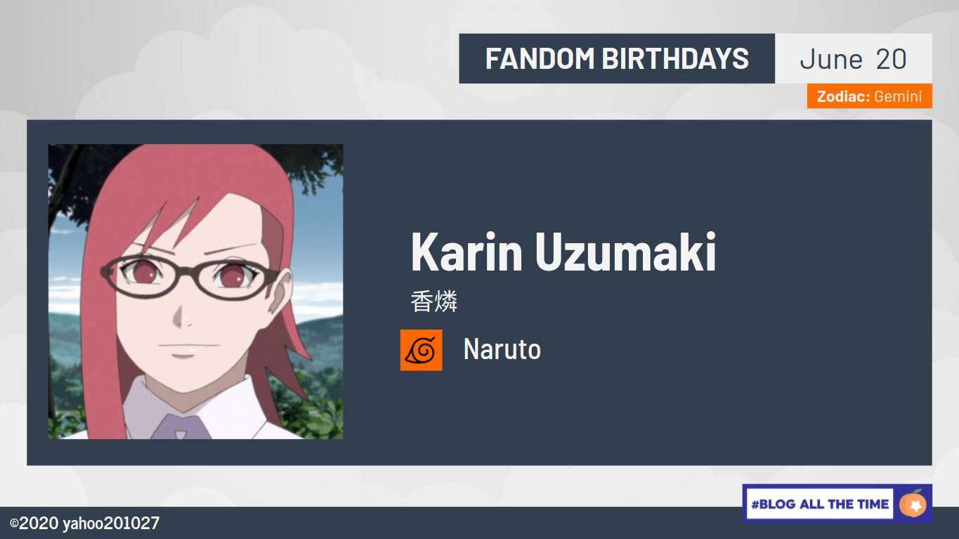 Happy Birthday Karin Uzumaki Naruto Amino