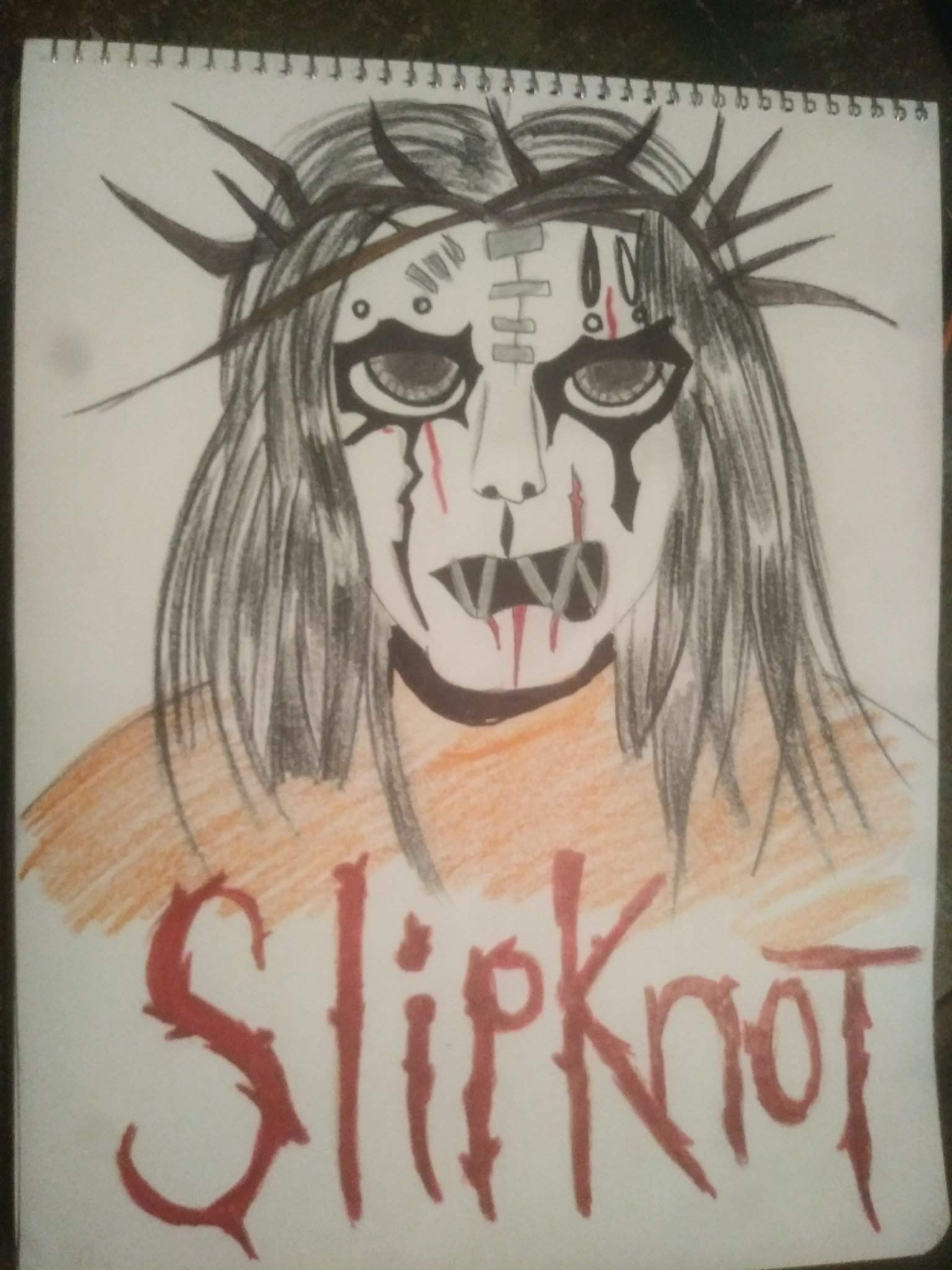 slipknot joey jordison drawing