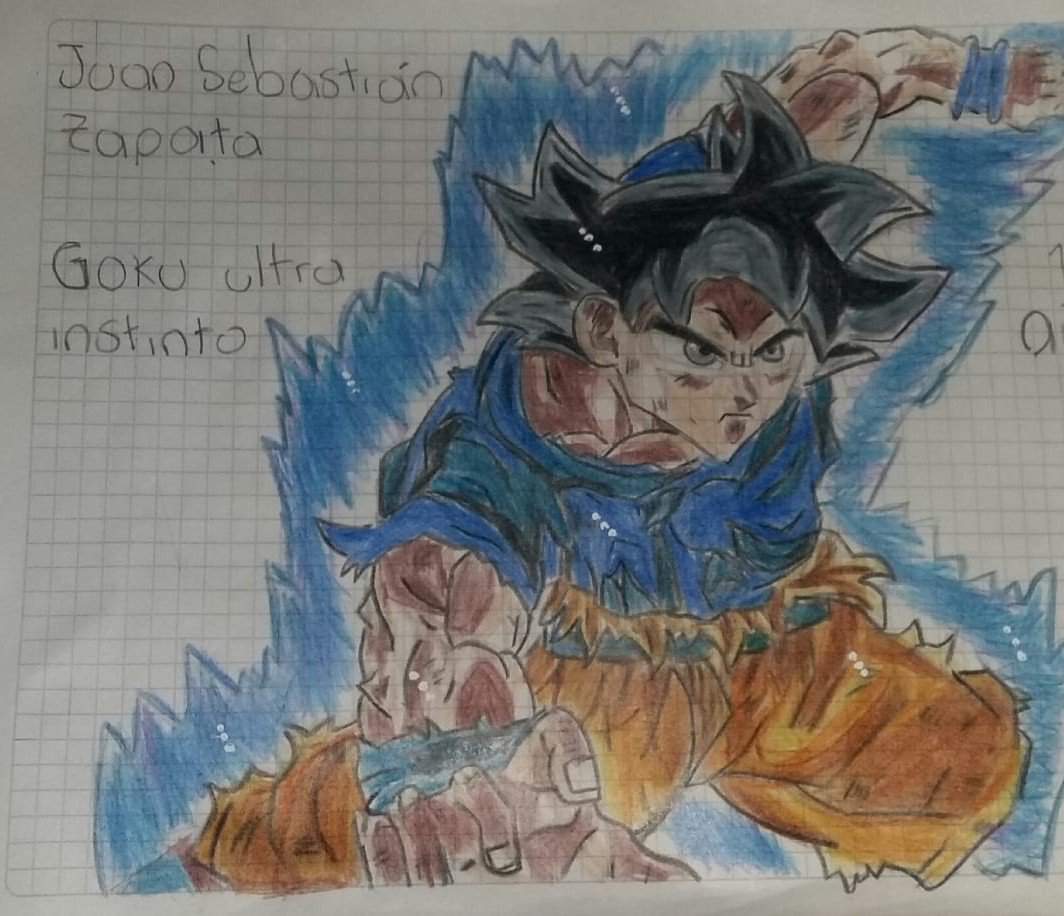 Hola qué tal miren mi dibujo de Goku ultra instinto Dibujos de