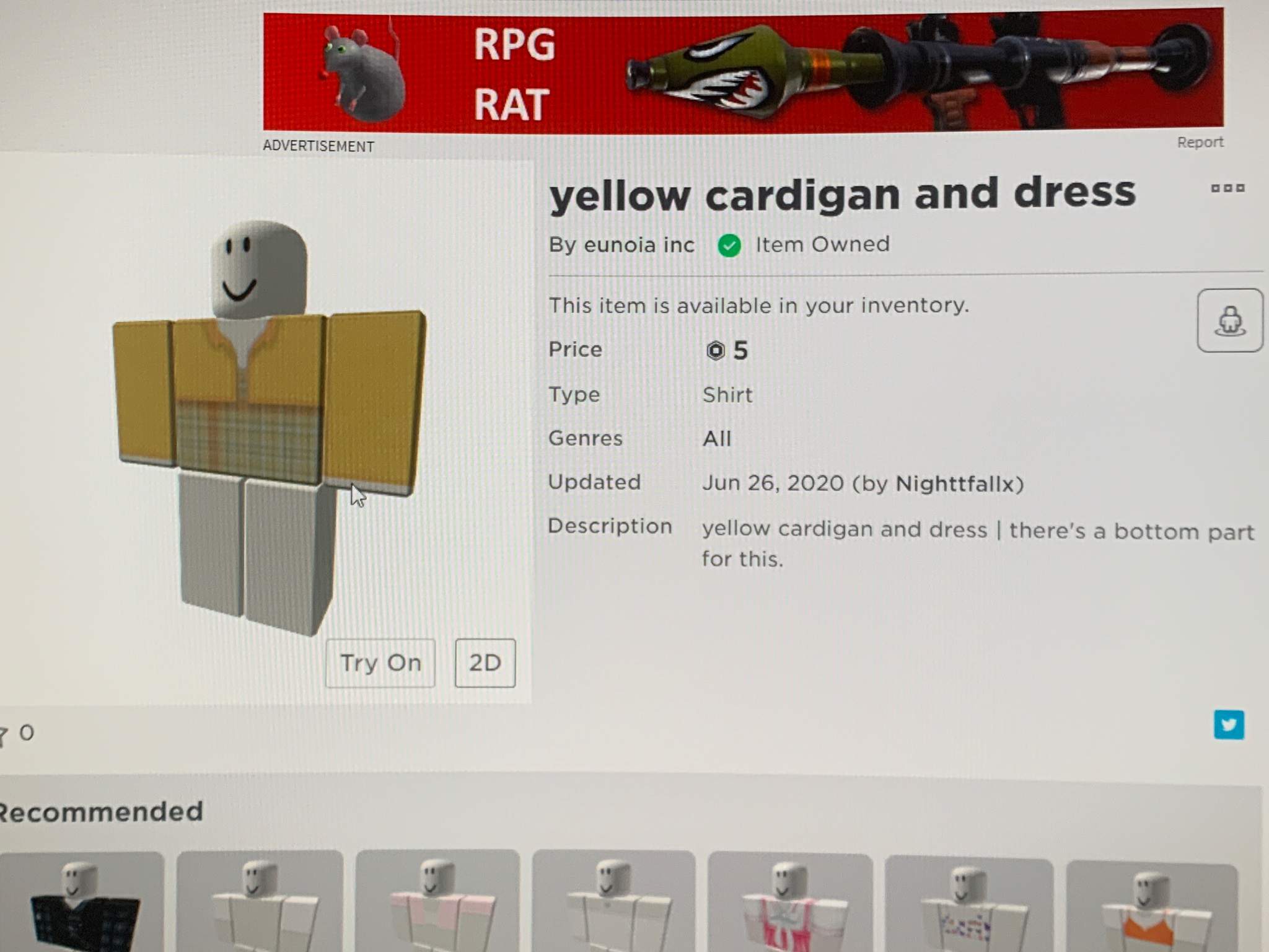 selling clothes Roblox Amino