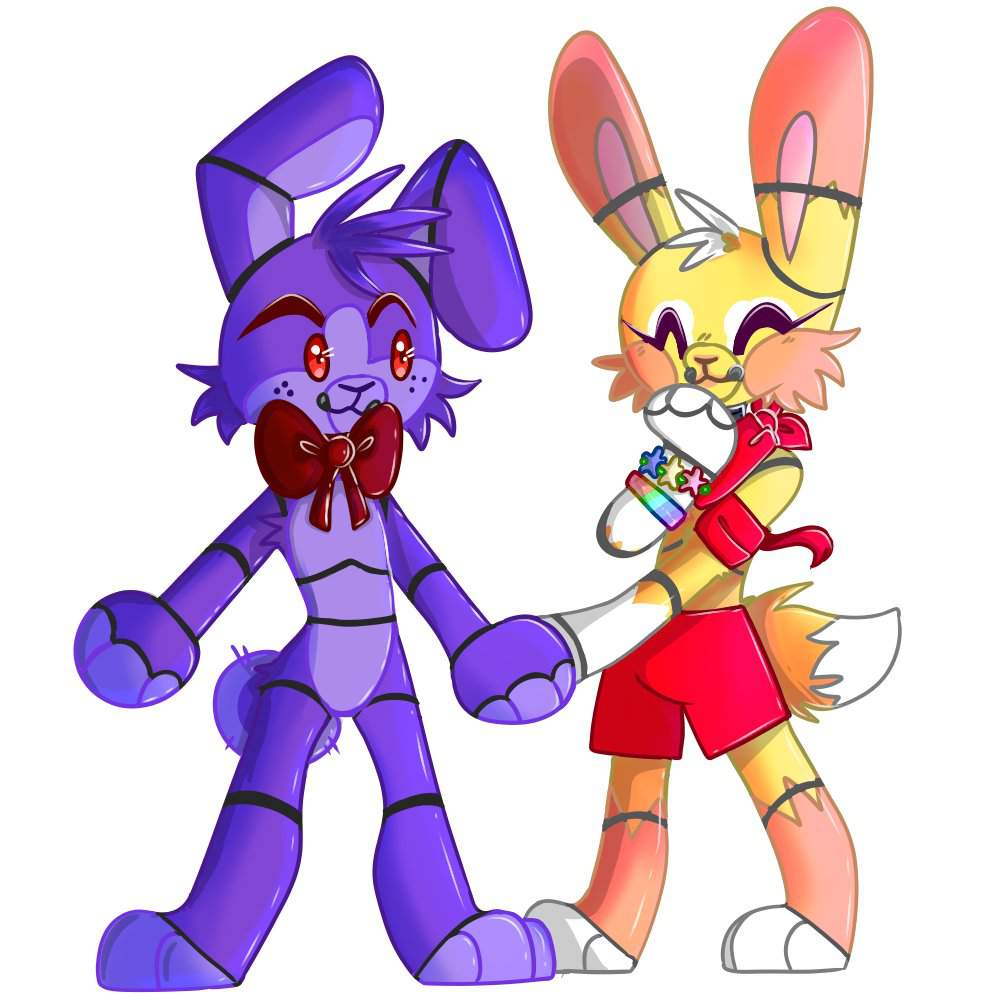 💫🐰rabbits In Love Chibi Redraw🐰💫 Fnaf Ocs Amino 