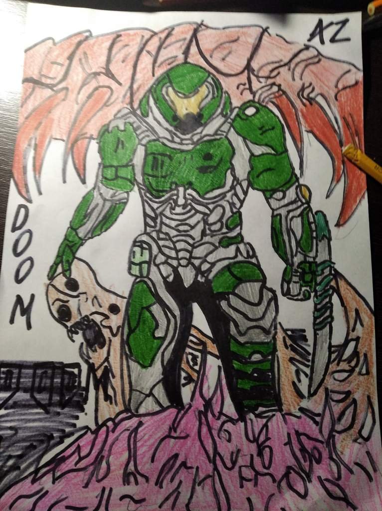 Палач рока из DOOM | Рисунки🎨 Amino