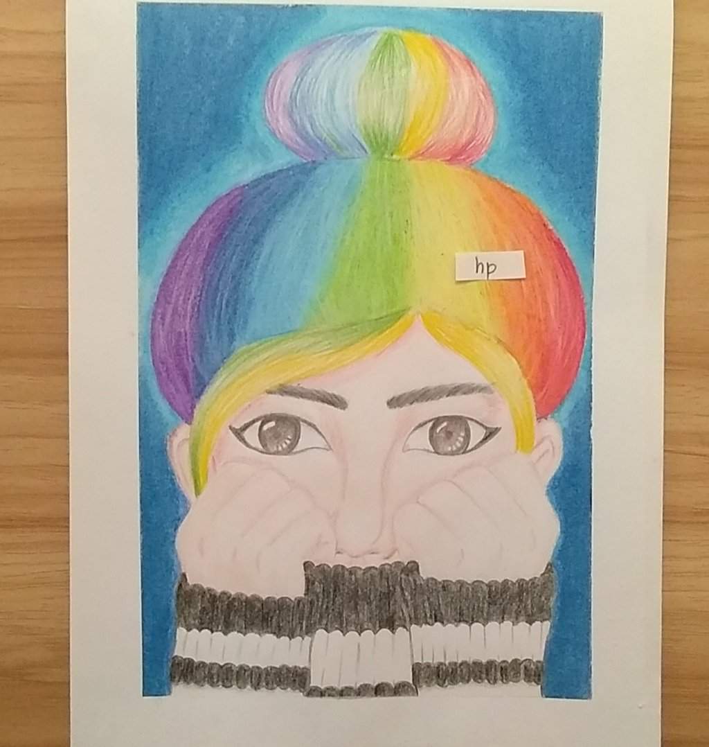 🌈 Girl with rainbow hair drawing🌈 | Indian Amino