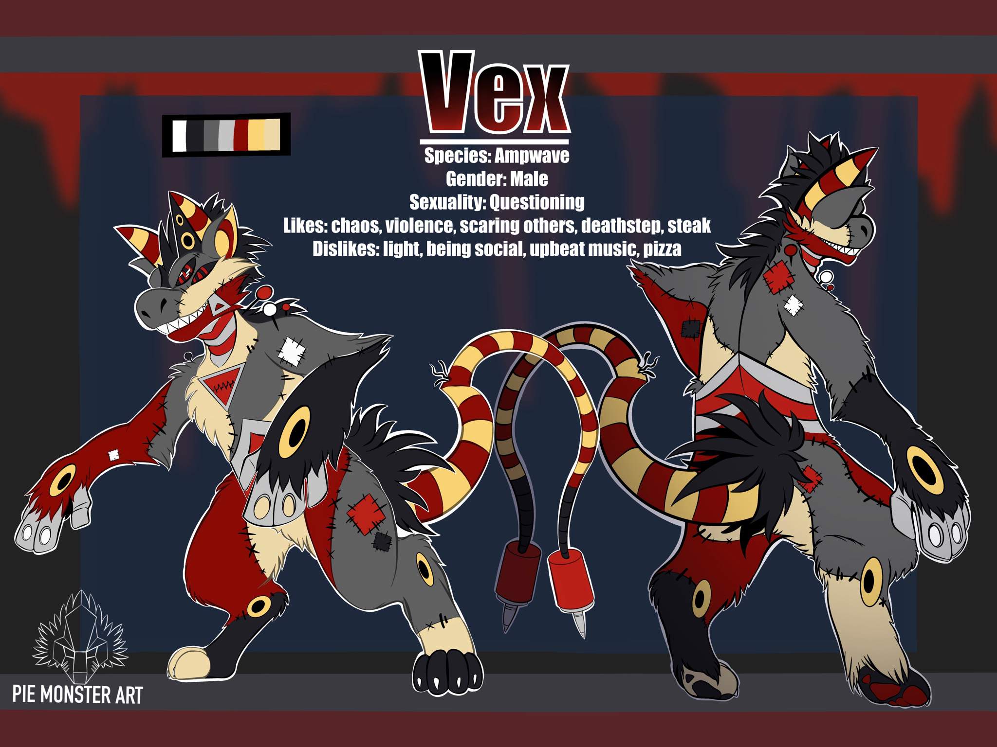 Reference sheet commission for Rexy Custom | Furry Amino